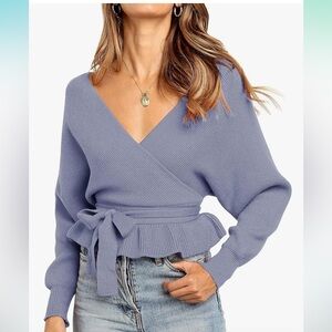 ZESICA Knitted Sweater Pullover Top